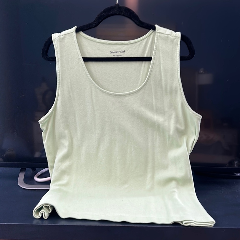 Coldwater Creek Lime Green Tank